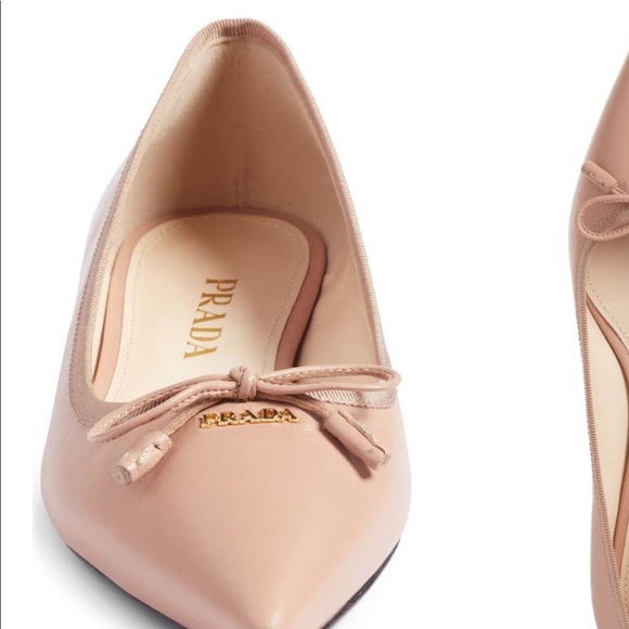 Sold on Tradesy Prada Pointy Toe Nude Ballet Flats - Picture 8 of 8